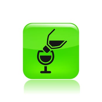 Vector illustration of single isolated pour icon