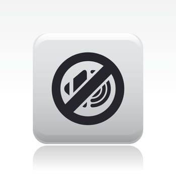 Vector illustration of single isolated audio icon