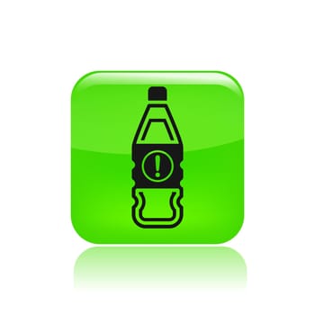Vector illustration of single isolated bottle icon