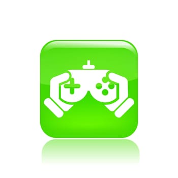 Vector illustration of single isolated videogame icon