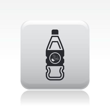 Vector illustration of single isolated danger bottle icon