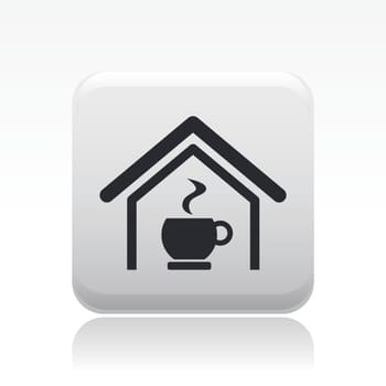 Vector illustration of single isolated coffee icon