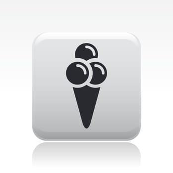 Vector illustration of single isolated ice cream icon