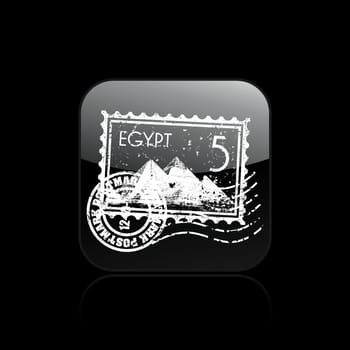 Vector illustration of single isolated Egypt icon