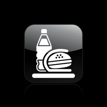 Vector illustration of single isolated fast food icon