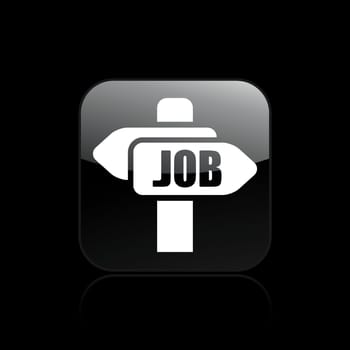 Vector illustration of single isolated job icon