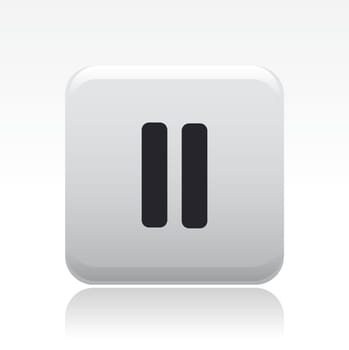 Vector illustration of single isolated pause icon