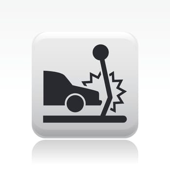 Vector illustration of single isolated crash icon
