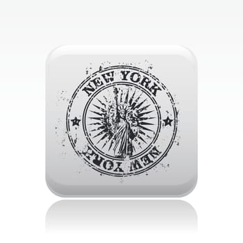 Vector illustration of single isolated New York icon