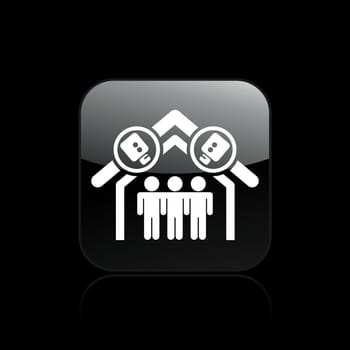 Vector illustration of single isolated reality icon