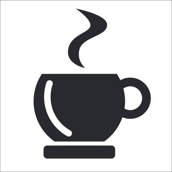 Vector illustration of single isolated coffee icon