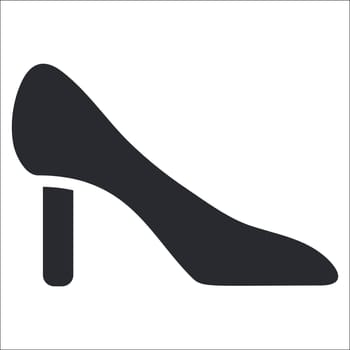 Vector illustration of single isolated shoe icon