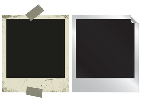 Vector illustration of double isolated photo icon