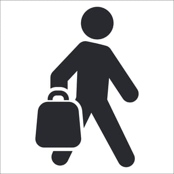 Vector illustration of single isolated shopping icon