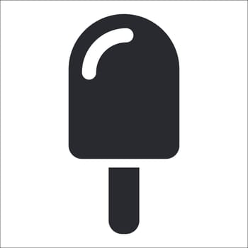 Vector illustration of single isolated ice cream icon