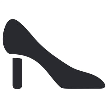 Vector illustration of single isolated shoe icon