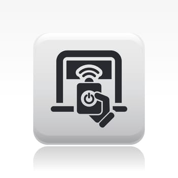 Vector illustration of single isolated garage icon