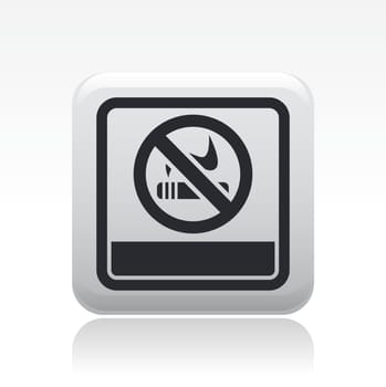Vector illustration of single isolated not smoke icon