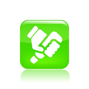 Vector illustration of single isolated tube press icon