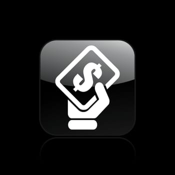 Vector illustration of single isolated pay icon