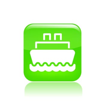 Vector illustration of single isolated navy icon