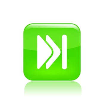Vector illustration of single isolated skip icon