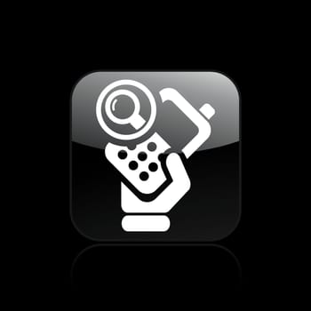 Vector illustration of single isolated phone icon
