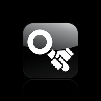 Vector illustration of single isolated pallet icon