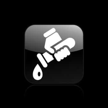 Vector illustration of single isolated tube icon