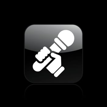 Vector illustration of single isolated karaoke icon
