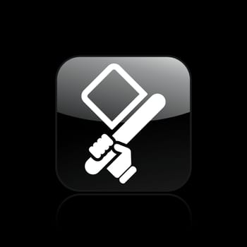 Vector illustration of single isolated flag icon