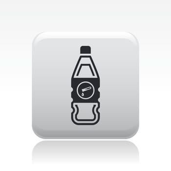 Vector illustration of single isolated dangerous bottle icon