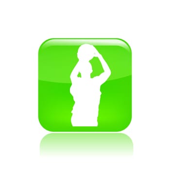 Vector illustration of single isolated basketball icon