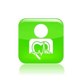 Vector illustration of single isolated healt icon
