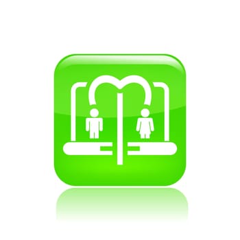 Vector illustration of single isolated social icon