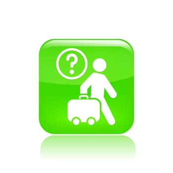 Vector illustration of single isolated travel icon