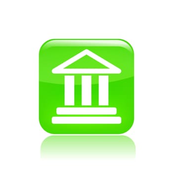 Vector illustration of single isolated temple icon