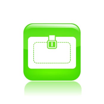 Vector illustration of single isolated bag icon