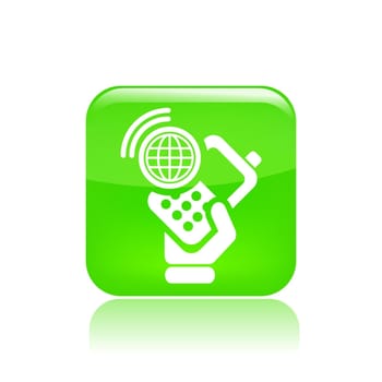 Vector illustration of single isolated smartphone icon