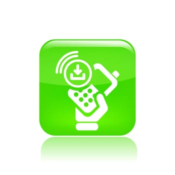 Vector illustration of single isolated phone icon