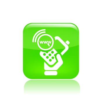 Vector illustration of single isolated smartphone icon