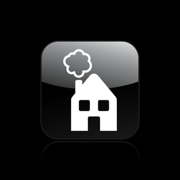 Vector illustration of single isolated home icon icon