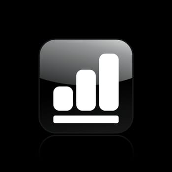 Vector illustration of single isolated increase icon