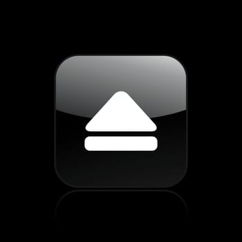 Vector illustration of single isolated eject icon