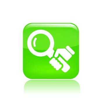 Vector illustration of single isolated zoom icon
