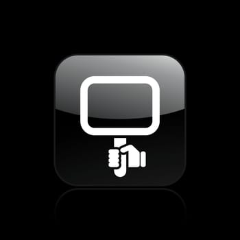 Vector illustration of single isolated cartel icon
