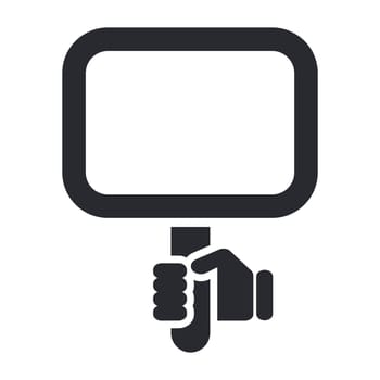 Vector illustration of single isolated cartel icon
