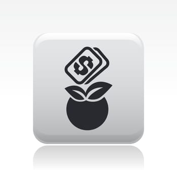 Vector illustration of single isolated fruit price icon
