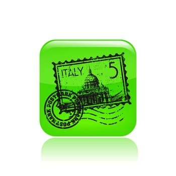 Vector illustration of single isolated Italy icon