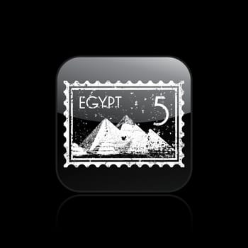 Vector illustration of single isolated Egypt icon
